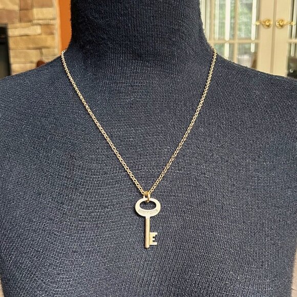 LOUIS VUITTON Vintage Steamer Trunk Skeleton Luggage Key Necklace #125269 - Picture 2 of 7